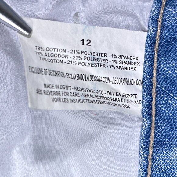 Bandolinoblu Mandie Textured‎ Straight Leg Stretch Jeans Size 12 - Picture 11 of 16